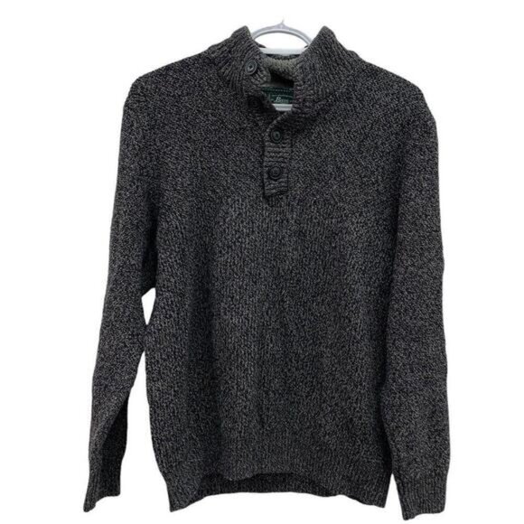 G.H. Bass &amp; Co. Other - GH Bass Mens Gray Cardigan Sweater Sherpa Lined Collar Pullover Size Large​​​​